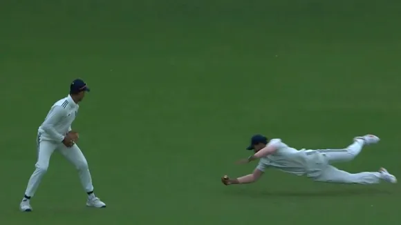 Nitish Kumar Reddy's stunning diving catch at slip in Duleep Trophy (Source: X)