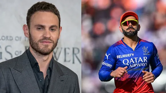 Australian actor Charlie Vickers  & Virat Kohli (Source: X)