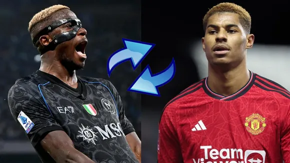 Victor Osimhen for Marcus Rashford