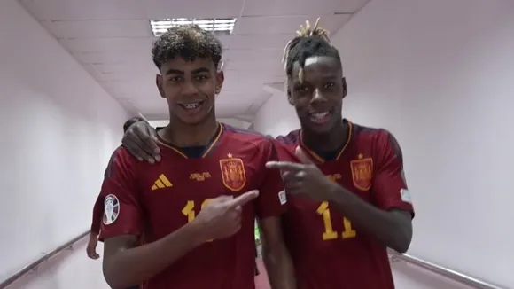 Lamine Yamal and Nico Williams Spain