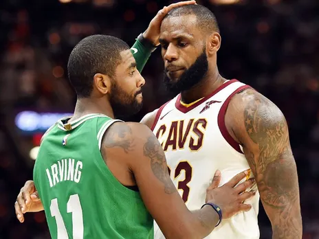 LeBron James and Kyrie Irving
