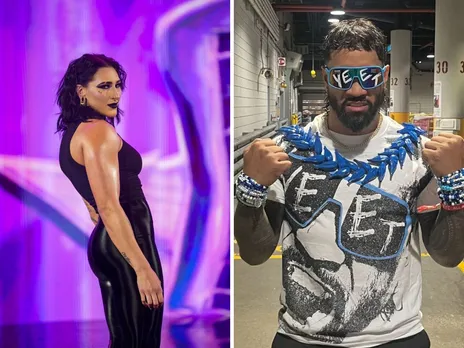 WATCH: Rhea Ripley claims to be waiting to go to waffle house with Jey Uso