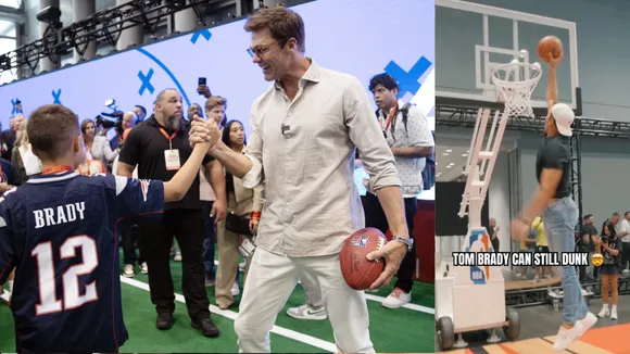 WATCH: WWE: 47-year-old Tom Brady dunks at Fanatics Fest 