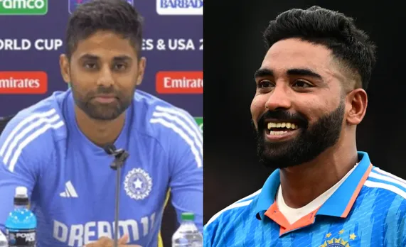 Suryakumar Yadav and Mohammed Siraj (File Photo: Internet)