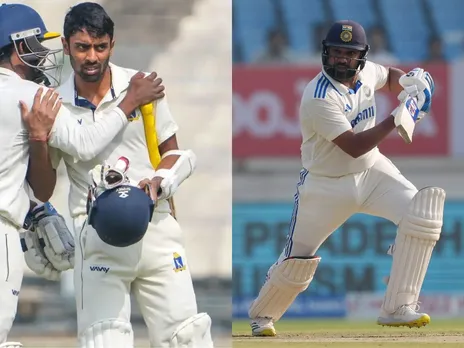 Abhimanyu Easwaran and Rohit Sharma (Source: X)