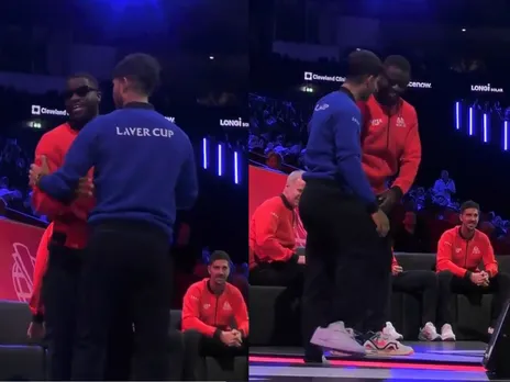 Hilarious moment between Carlos Alcaraz and Frances Tiafoe in Laver Cup 2024 (Source: X)