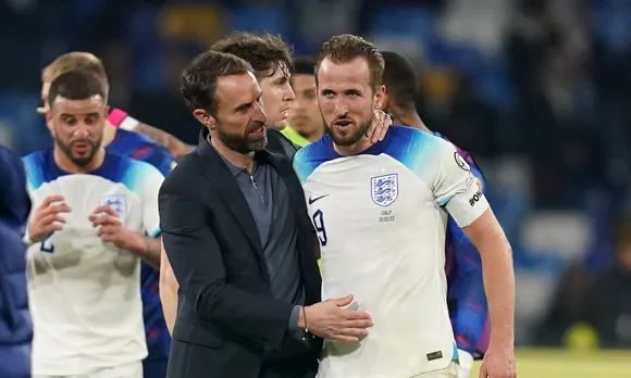 Gareth Southgate and Harry Kane