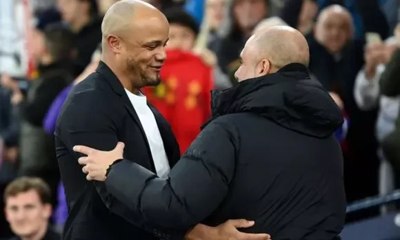Vincent Kompany and Pep Guardiola