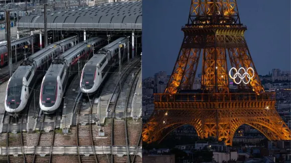 Passengers in chaos as Arson attacks halt Paris' rail network ahead of opening ceremony of Paris Olympics 2024