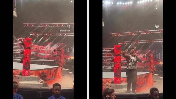 WATCH: Jey Uso hides under ring to escape wrath of Wyatt Sicks on Monday Night Raw