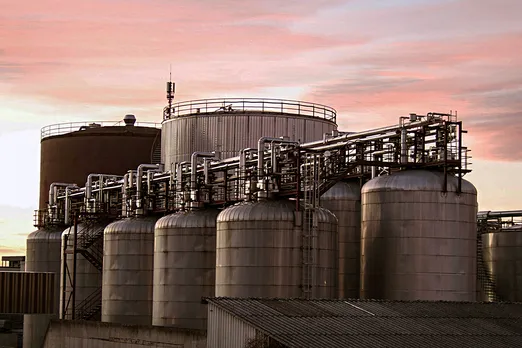 oil stored in factory