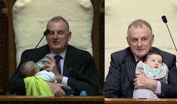 Internet Is In AWW Over New Zealand Speaker Babysitting MP's Baby During Parliamentary Debate