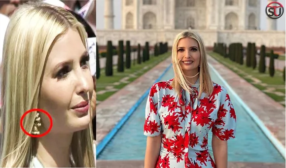 Ivanka Trump Flaunts Her Desi-Videsi Style In Floral Dress And Pearl Jhumka At 'Namaste Trump' Event