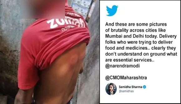 Shocking! Food Delivery Boys Brutally Beaten Up By Police For ‘Being On Road’