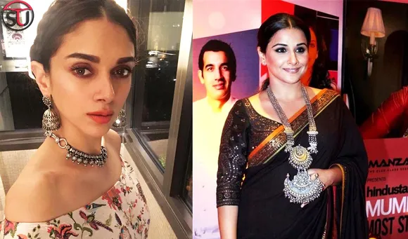 From Vidya Balan To Aditi Rao- Some Ways To Style Silver Jewelry