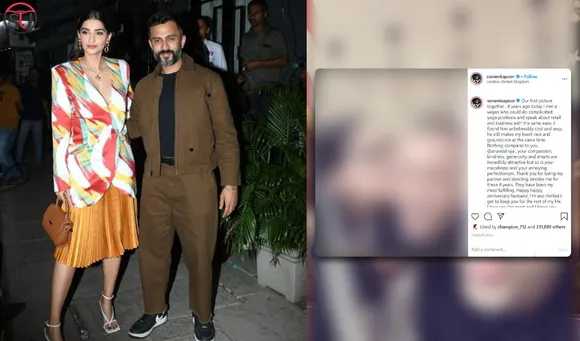 Sonam Kapoor Shares A Heartfelt Post For Anand Ahuja On Their 2nd Anniversary