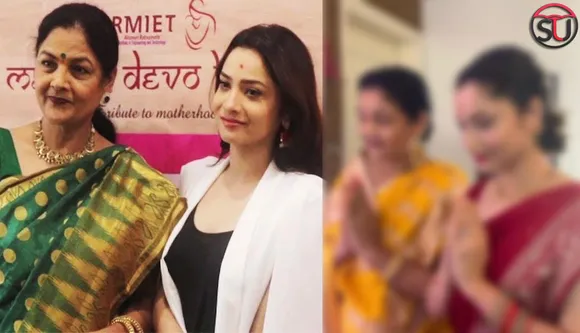 Ankita Looks Gorgeous In The Mahalaxmi Pooja With Mom. See Pictures!