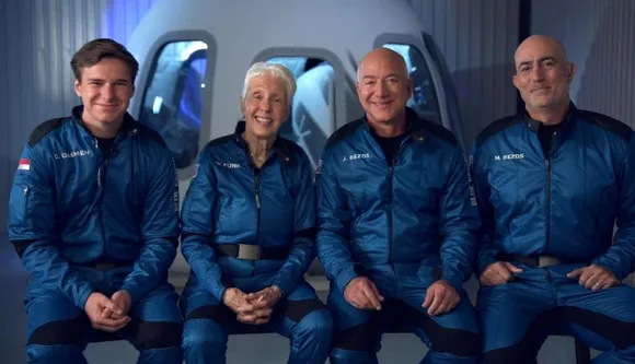 Amazon Founder Jeff Bezos Creates History, Shares Glimpse Of His Space Journey