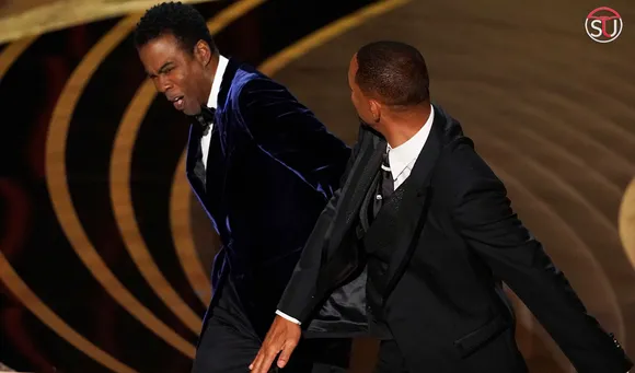 Oscars 2022 Bizarre Moment: Will Smith Slaps Chris Rock LIVE on TV, Here's Why