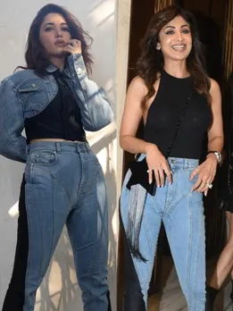 Shilpa Shetty or Tamannaah Bhatia, Who styled two-tone skinny jeans better