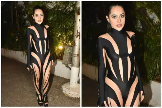 Urfi Javed Wears Sizzling Hot Black Onesie Worth Rs 2 Lakh – See Pics