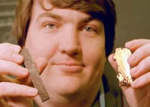 Tim Foecke with Titanic ship remains