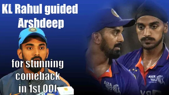 IND vs SA; KL Rahul guided Arshdeep for stunning comeback in 1st ODI.