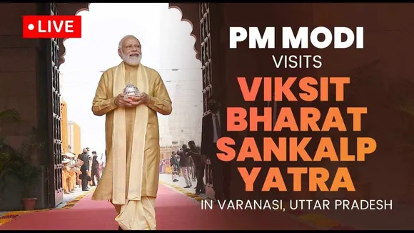 PM Modi Flags Off Bharat Sankalp Yatra In Varanasi, Talks About 2047 Goal