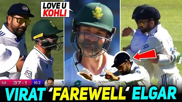 Kohli, Rohit Reserve Heartfelt Farewell Gesture For Retiring Elgar Post India's Win Vs SA