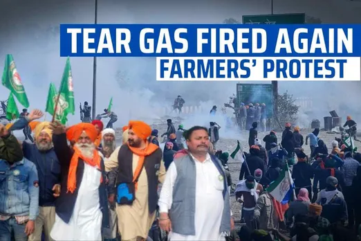 Farmers Protest : Tear Gas Fired at Shambhu Border, Police Allege Stone Pelting