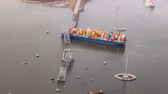 Major Baltimore Bridge Collapse: After being Hit By Large Cargo Vessel Vali