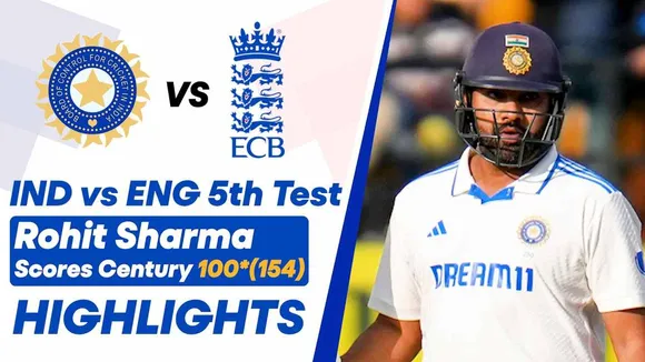 Rohit Sharma Slams 12th Century Against England , Close To Completing 400 Runs In India In Series
