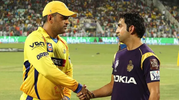 MS Dhoni- Gautam Gambhir Reunion Gets Iconic Mention as KKR Meet CSK In IPL 2024
