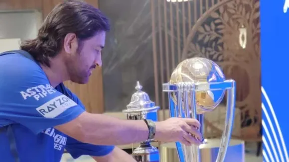MS Dhoni Reunion With World Cup Trophy In Emotional Way After 13 Years after World Cup Final