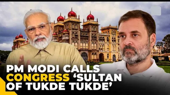 PM Modi Slams Congress In Karnataka Rally, Says 'Congress Has Become Sultan Of Tukde Tukde Gang'
