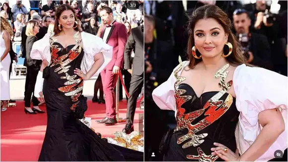 Aishwarya Rai Bachchan's Stunning Cannes Red Carpert Look Makes Everyone Stunned ! Goes All Black Look