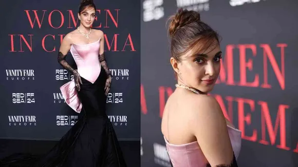 Cannes 24 : Kiara Advani Stuns Everyone In Her Pink-Black Gown, Reminds Us Of Old Hollywood Look