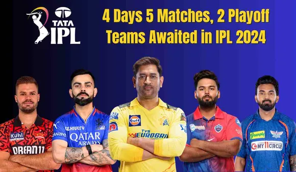 IPL 2024 Playoff Scenario: 4 Days 5 Matches, 2 Playoff Teams Awaited in IPL