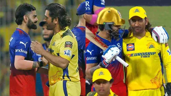 Virat Kohli Searches For MS Dhoni as MSD Decides To Not Shake Hands With RCB Players