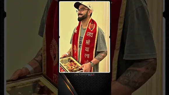 Virat Kohli Visits Salasar Balaji Temple In Rajasthan , Seeks Blessings Ahead Of Match With CSK