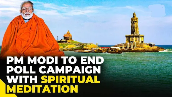 PM Modi To Meditate 45 Hours at Vivekananda Rock Before Election Poll, No Entry To Beach For Visitors