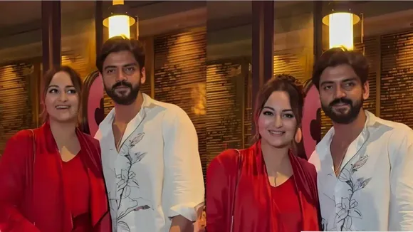 Sonakshi Sinha and Zaheer Iqbal seen together for the first time after marriage