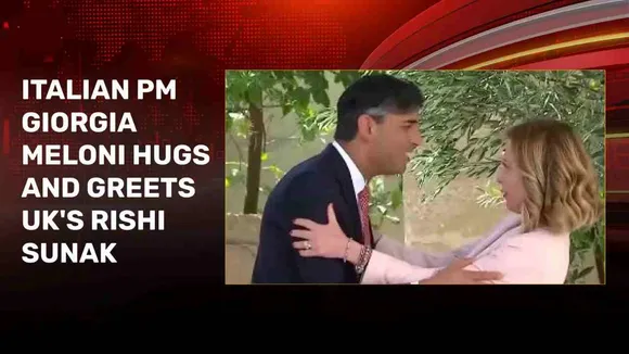 Rishi Sunak's Hugs and Kisses With Giorgia Meoni Went Viral, People Can't Stop About This Awkward Moment
