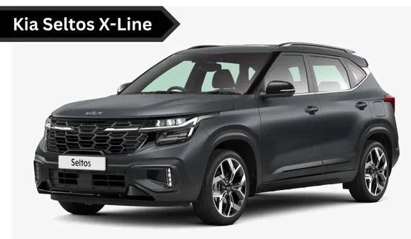 Kia Seltos X-Line launched in Aurora Black Pearl Color