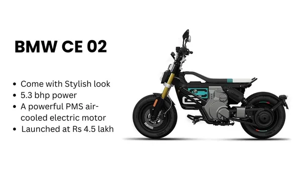 BMW CE 02 Electric Scooter Launched at Rs 4.5 lakh