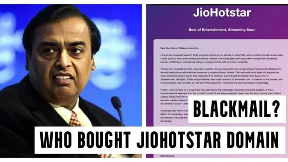 Delhi Developer Bought JioHotstar.Com Domain: Now Demands RS 94 Lakh to Sell to Reliance