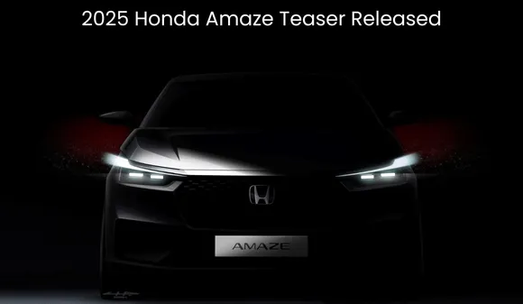 2025 Honda Amaze Teaser Released, Coming with Big Changes and New Updates