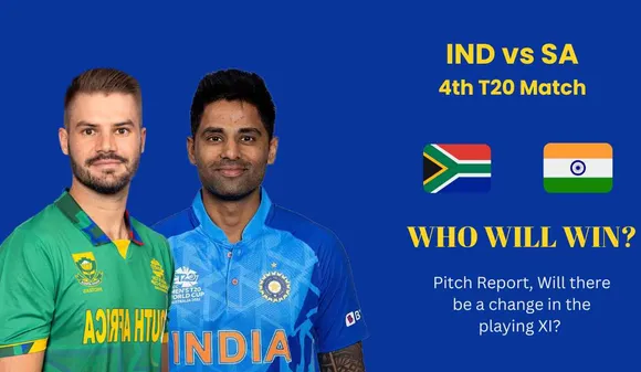 IND vs SA 4th T20 Match Showdown, Pitch Report, Will there be a change in the playing XI?