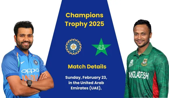Champions Trophy 2025: When and Where Will the Match Between IND vs PAK Take Place? Date revealed