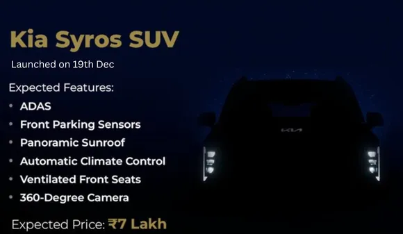 Amazing Kia Syros SUV will be Launched Soon with Panoramic Sunroof, Know What's new
